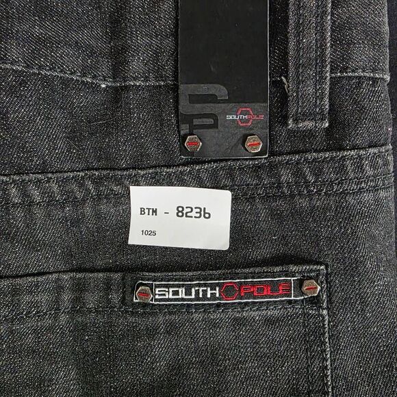 Southpole Men’s Straight Fit Jeans Gray Wash 34 - Picture 7 of 7